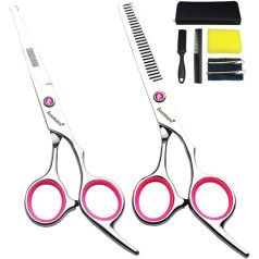 AXEMOORE Hair Cutting Scissors Set Stainless Steel Hairdressing Scissors Set for Men Women Kids Kids