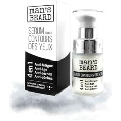Man 'S Beard Continuous Roll Eyes, Eye Contouring Gel Reduces Puffiness And Wrinkles Tube, Défati Guant and Glättendes L 'Fruit + Organic Silicon + Hyaluronic Acid + Vitamin E + Acid Extract Ash for Men and Women – Capacity: 15 ml