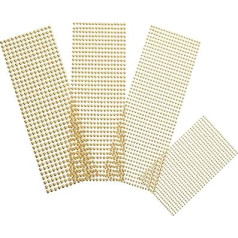 Ipetboom 4 Sheets Pearl Face Plaster Stickers with Rhinestones and Gemstones Sparkling Nails Face Rhinestones Manicure Diamonds Pearl Stickers Chamois Resin Appliques Nail