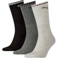 Sport Crew Stripe zeķes 3 pāri 907941 03 / grafīts / 39/42