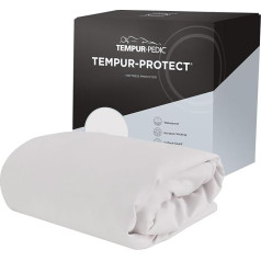 Tempur-Pedic Protect Waterproof Mattress Protector, Queen, White