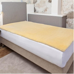 ‎Lanamed Lambskin Bassinet Mattress Topper 90 x 200 cm Genuine Merino Sheepskin. Medically Tanned, Low Odour, manufactured in Germany NOT CHEAP Patchwork, No China Import, Top Quality. Breathable, without back lining. Öko-Tex 100 Sheepskin Bed Pad Lana