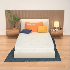 Miasuite I Sogni Italiani Levante Mattress 120 x 200 cm Height 16 cm - Silver Cover, Non-Deformable, Medical Device
