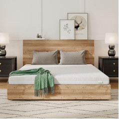 Novilla Matratze 90x190 H2 & H3 7 Zonen Kaltschaummatratze Bezug 60° Waschbar Schaumstoff Rollmatratze 2in1 Öko-Tex Zertifiziert Höhe 14cm