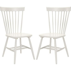 Safavieh American Homes Collection Parker Country Farmhouse Grey Spindle Side Chair (Set of 2)