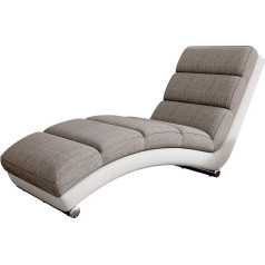 Mirjan24 Holiday Lounge Chair, Upholstered Chair, Choice of Colours, Relaxing Chair, Modern Home Furniture (Soft 017 + Lawa 05)