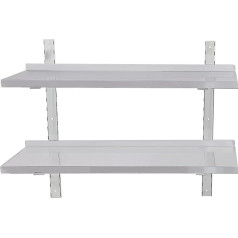 Mootaco Stainless Steel Wall Shelf Commercial Kitchen Shelf (Restaurant, Bar, Home, Kitchen, Laundry)(120x30cm)