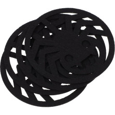 Pretyzoom 36 Stück Halloween Untersetzer Spinnennetz Matte Halloween Muster Untersetzer Spinnennetz Untersetzer Halloween Dekoration – Tassenunterlage Kreis Tischsets Halloween