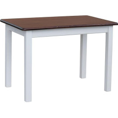 K Koma Kitchen Table Dining Table Solid Pine Wood White Honey Various Sizes (100, 80)
