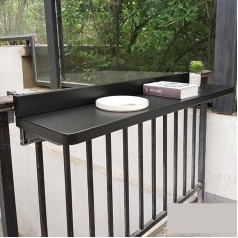 ‎Generisch Folding Wall Desk for Small Spaces, Space Saving, Foldable Balcony Table, Floating Desk, Wall Mounted Desk, Balcony Furniture