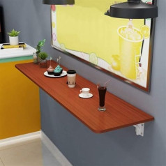 Generisch Klapptisch aus Holz, Wandmontage, platzsparend, 100 x 30 cm, Braun
