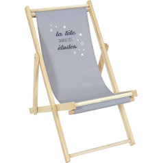 Home Deco Kids , Chilenenne Children Head in the Stars Adjustable Seat Height 49 x 85 x 67 cm Folding Chair Kids Lounger Outdoor Lounger for Kids