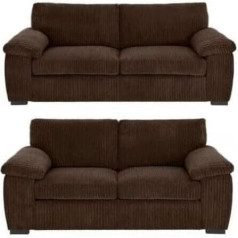 Generisch 3+2-Sitzer-Sofa-Sets – Moderne und bequeme Wohnzimmermöbel (Braun 3+2-Sitzer)