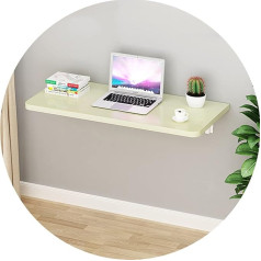 Generisch Wandmontierter klappbarer Esstisch, kleiner Schreibtisch, schmal an der Wand, zusammenklappbar in einer Sekunde (Weiß, 80 x 50 cm)