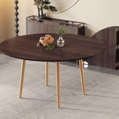 Runde Klapptischplatte, Vier klappbare runde Holztischplatten, 47,2