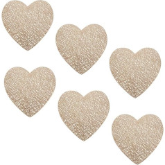 Cabilock 2 Sätze Tischset Für Den Haushalt Anti-rutsch-essmatte Verschleißfeste Tischmatte Dekoration Die Einweihungsparty Tischunterlage Schnellkochtopf PVC-essmatte Golden 6 Stück * 2