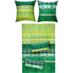 Erwin Müller Bed Linen Maco Satin Green Size 135 x 200 cm (80 x 80 cm)