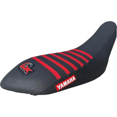 QK Racing Seat Cover - Compatible Fit for Yamaha Raptor Seat Cover 700 700R Seat Cover 2006-2021 (Red/Black)