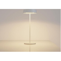Palmina 901 LED Table Lamp, Dimmable, 4400 mAh LED Table Lamp, Wireless, IP54 Protection, Lamp for Indoor/Outdoor Use, Suitable for Dining, Reading, Bedroom, Garden and Much More, White