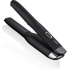 ghd Unplugged - Wireless Professional Straightener & Styler for Travel, Compact and Elegant Design without Cable - For All Hair Types - Black