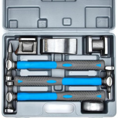 NEIKO 20730A Car Body Repair Hammer and Dolly Set, Body Repair Tools, 7-Piece Car Body Hammer, Metal Forming Tools Set, Mudguard Scooter Body Tools and Equipment