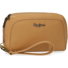Pepe Jeans Lena Wallet with Three Compartments, brown, Handbag