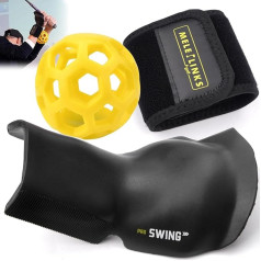 Quixion Golfschwung-Trainer, Golf-Trainingshilfe, Golfschwung-Trainer, intelligenter Ball, Haltungskorrektur mit Korrekturarmband und Ball