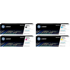 HP 207A 4-Pack Original Toner Cartridges (W2210A W2211A W2212A W2213A) Color Laserjet PRO M255 M282 M283