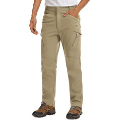 MAGCOMSEN Men's Winter Fleece Trousers Warm Military Army Trousers Outdoor Softshell Trousers Breathable Tactical Trousers Windproof Trekking Trousers for Hiking Camping