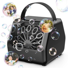 HassoKon Bubble Machine Professional 8000+ Bubbles/min Electric Bubble Toy for Kids Party