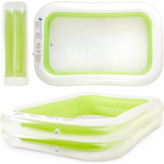 SUNMER Large Inflatable Family Paddling Pool for Children and Adults 262 x 175 x 50 cm Garden Party
