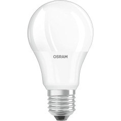 OSRAM Star+ LED Bulb with E27 Socket, Warm White (2700 K), 9 W, with Twilight Sensor, Classic Bulb Shape, Replacement for 60 W Bulb, Matte, LED Daylight Sensor Classic A, Pack of 4