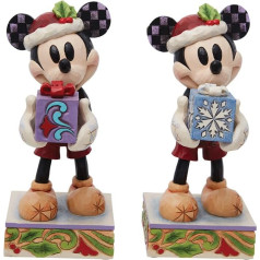 Jim Shore Enesco 6013060 Santa Mickey with Gift 15.6 cm