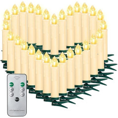SunJas 10/20/30/40/50/60/80/100 Christmas candles