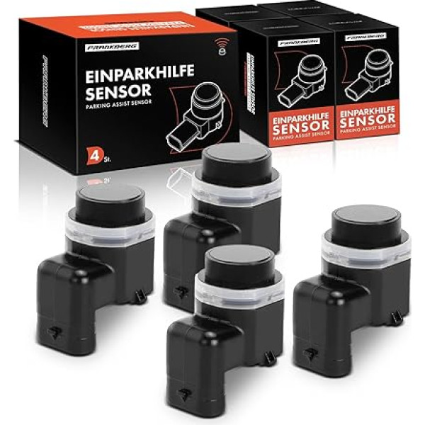 Frankberg 4 x Parking Sensor Parking Aid Front Rear Compatible with Golf VI Variant AJ5 1.2L-2.0L 2009-2013 A3 8P1 8P7 1.2L-3.2L 2003-2013 A6 4F2 C6 2.0L-5.2L 2004-2013 1 Replace# 4H0919275A