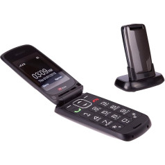 TTfone Star Big Button Simple Easy to Use Clamshell Flip SIM-Free Mobile Phone - Grey