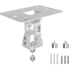 XINLEI Projektor Deckenhalterung, Mini Projektor Decke Wandhalterung Ständer Einstellbar für Mini Projektor mit 2 kostenlosen Adaptern, Weiß PR14MINIW