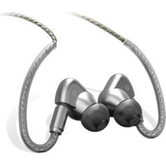 SoundMAGIC E90C High Fidelity Headphones Smartphone Earbuds In-Ear Noise Reduction Earphones with Microphone and Remote Control for Audiophile White