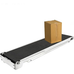 Generic Small Conveyor Belt 460mm x 118mm Fixed Linear Stainless Steel 50-400mm/Second Speed 3-8kg Load Used in Food, Beverage and More