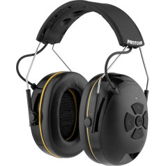 PROTEAR Hearing Protection with Bluetooth 5.4, High Fidelity Speaker, 120 Hours + Playtime, Ideal Safety Earmuffs for Mowing, Woodworking, SNR 30 dB (Upgraded)