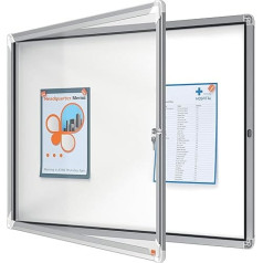 Nobo outdoor showcase (8 x A4, with magnetic back) white