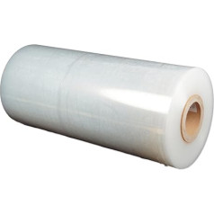 FRANZ MENSCH Machine Stretch Film LDPE, Transparent, 20 my, Running Metre: 1790 m, Width: 50 cm, Core Diameter: 7.6 cm, Machine Stretch Film, Pallet Film, Packing Film