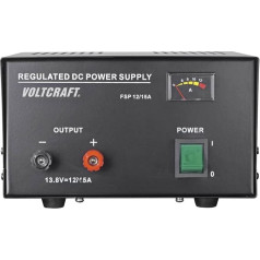 VOLTCRAFT FSP-11312 165W Fixed Voltage Linear Power Supply, Bench, 13.8Vdc 12A