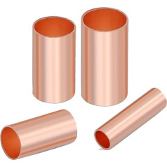 1000PCS 35mm2 GT-35 φ8 mm Copper connecting pipe wire joint small copper tube Copper Connection Tube Wire