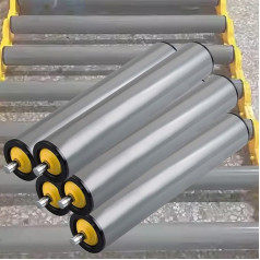 Förderbandrollen 5 Stück PVC-Förderrollen, Durchmesser 2,4 Zoll, 2 Zoll, 1,6 Zoll, 1,5 Zoll, 1 Zoll, Hochleistungs-Förderbänder, nicht angetriebene Rollen, for gewerbliche Lagerhallen in Holzwerkstätt