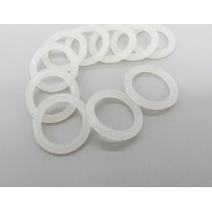 Gummi-O-Ringe, Dichtscheiben, 50/100/200 Stück, weiße O-Ring-Dichtung, Silikon, 3,5 mm Dicke, Gummi-Dichtungsring, Außendurchmesser 23/24/25/26/27/28/29/30/31/32/33 mm, Lebensmittelqualität O- Ringe (