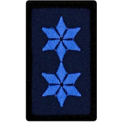 Café Viereck ® Police Mini Rank Badge - Patch with Rank - Embroidered with Velcro - 3 x 5 cm (Police Master (PM))