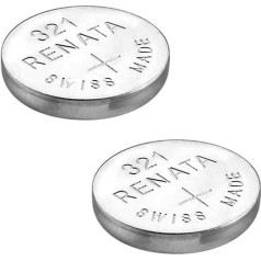 2 x Renata 321 (SR616SW) Watch Battery – Swiss Made – Silver Oxide Button Cell Watch Battery Batteries