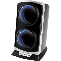 Klarstein Watch Winder, Automatic Watch Winder, Watch Winder for Automatic Watches, Automatic Watch Winder with Space for 2 Watches, LED Lighting, 3 Rotation Modes, 4 Rotation