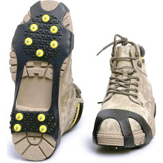 Non-slip shoe spikes, shoe claws, crampons for grubbing, hiking, jogging in winter, men and women